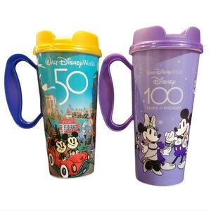 2 Disney Travel Mugs